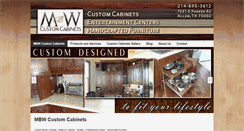 Desktop Screenshot of mbwcustomcabinets.com